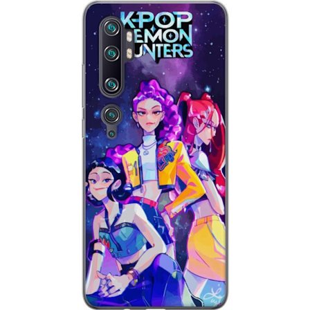 Xiaomi Mi Note 10 Pro Gennemsigtig cover Kpop Demon Hunters Trio Piger Kosmisk Rum Idol Power Energy Glow