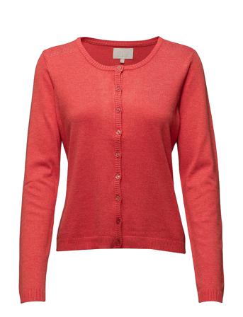 New Laura Cardigan Strikkegenser Cardigan Rød Minus