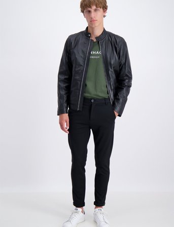 Lindbergh Leather Jacket - Black - S