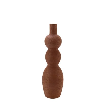 Keramik Terrakotta Vase, 15,5x15,5x51 cm