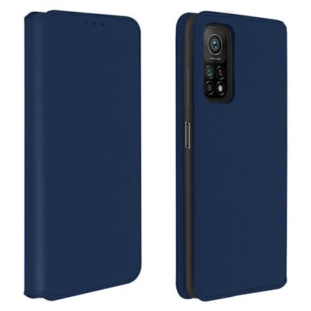 Hus - Xiaomi - Mi 10T / Mi 10T Pro - Fodral Folio - Ekologiskt läder - Blå