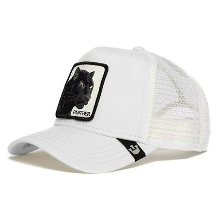 Mesh Cap Sommer Baseball Cap Trucker Cap cap Panther White
