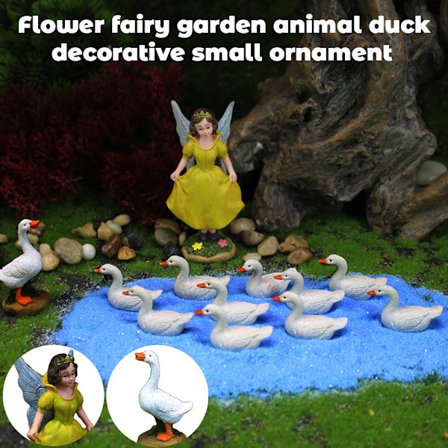 Fairy Garden Accessoarer Landskap Blomma Fairy Garden Animal Duck Igelkott
