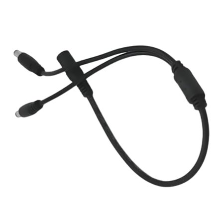 40 cm langt DC5521 forlængerkabel, 5.5x2.1mm hun til han stik splitterkabel til overvågningskameraer og routere