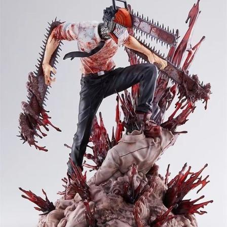 29cm Chainsaw Man Denji Anime Figur Pochita Statue Chainsawman Action Figures Pvc Statue Figurine Dekorasjon Modell Dukke Leker[HK] 20cm with retail 