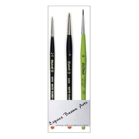 Målarpensel Raphael Pinceau Series 8404, kolinsky Röd Sand. 4/0. 0 OCH Davinci 373