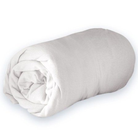Drap housse - DOUCEUR D'INTERIEUR - 160 x 200 cm - Enjambment jersey - Vit - Bonnet 30 cm