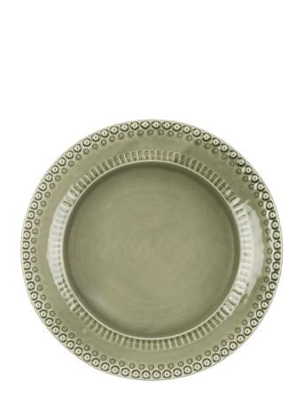 Daisy Pastabowl 1-Pack 35 Cm Home Tableware Plates Pasta Plates Grøn PotteryJo