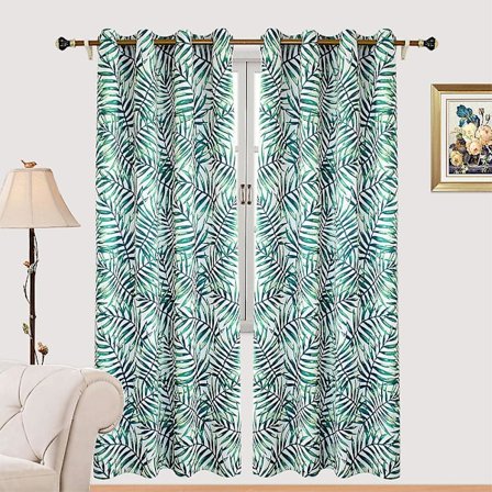 Løvtrykte polyester blackout gardiner 132*160CM