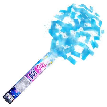 Konfettitykki Boy or Girl Sininen