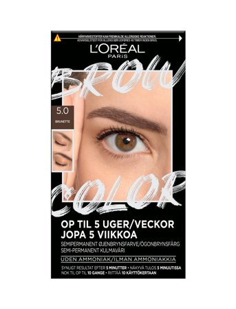 L'Oréal Paris L'oréal Paris, Brow Color, Semi-Permanent Eyebrow Color, 5.0 Brunette, 30Ml - Brown - 1 ST
