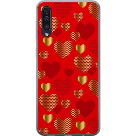 Kompatibel Mobilcover til Samsung Samsung Galaxy A50 GoldenHearts