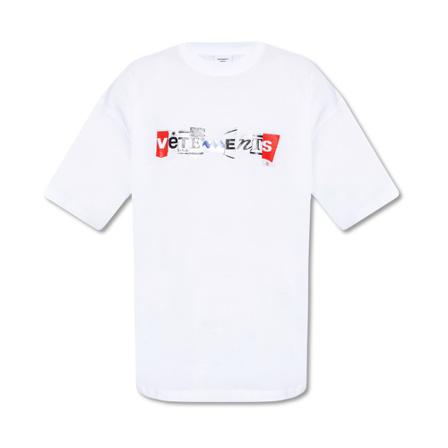 Vetements T-shirt with logo Hvid, Herre T-shirts