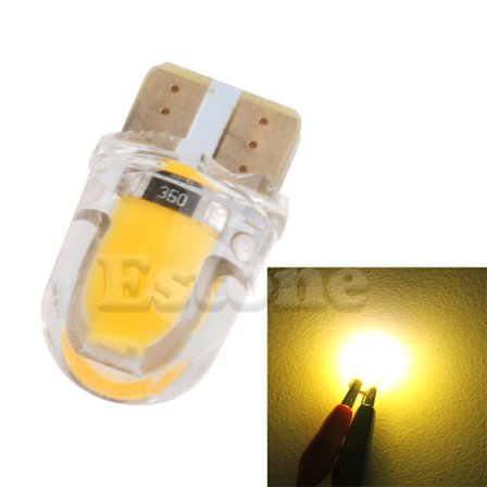 LED T10 W5W COB LED CANBUS Silica Bright Glass License Hehkulamput 194 168 12v DC Valkoisille Polttimoille Vapaavaloille B