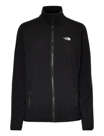 W 100 Glacier Fz - Eu Sweatshirts & Hoodies Fleeces & Midlayers Sort The North Face