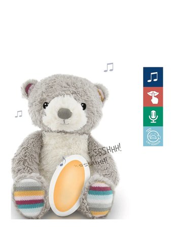 ZAZU Bruno The Bear Sleep Shusher - Beige - ONE SIZE