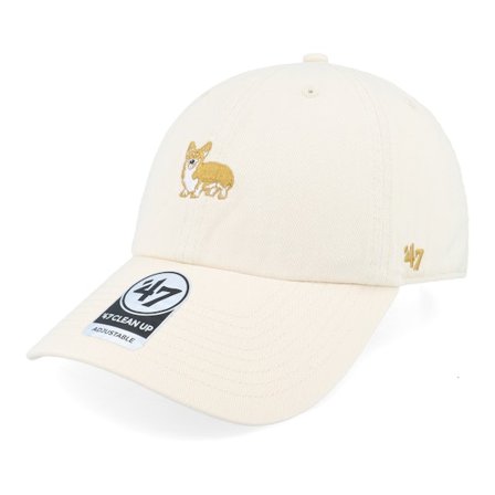 47 Brand - Beige unconstructed Casquette - Icon Base Runner Icon 47 Clean Up Natural Dad Cap @ Hatstore