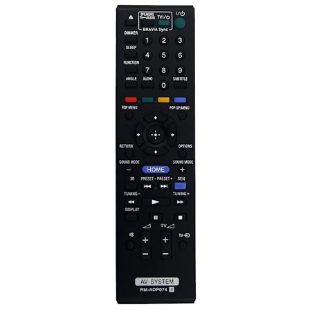 Fjernbetjening -ADP074 til Blu-Ray hjemmebiografsystem ADP073 BDV-E290 BDV-N990W BDV-N995W BDV-E190 HBD-N990W -XF17- Sort