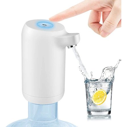 Vattenflaskepumpautomat 5 gallon vattenflaskedispenser USB-laddning Automatisk dricksvattenpump Bärbar elektrisk vattenpump