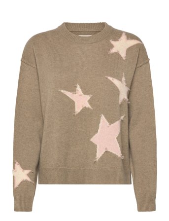 Zadig & Voltaire Markuz Ws Stars Outline - Brown - L