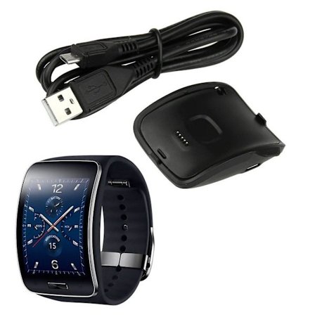 For Gear S R750 laturi, päivitetty kannettava laturi telakka USB-latauskaapelilla Gear S R75:lle