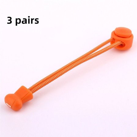 3 par sneakers skolisser ORANSJE