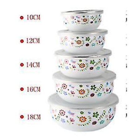 Runde bunnforseglede tykkede kjøleskapslagringsskåler