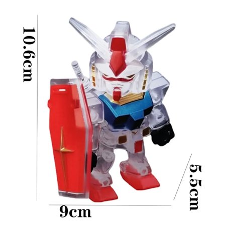 McDonald Gundam Figur Qmsv Rx-78-2 Ver Angus Mobile Suit Action Figurin Samlarobjekt Modell Docka Staty Robot Kit Leksaker Gåvor(D)