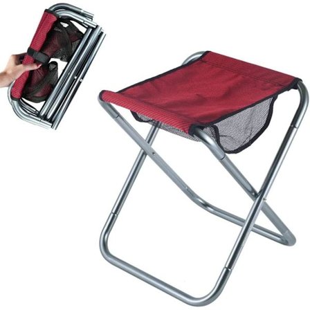 Bärbar liten hopfällbar pall, utomhuscamping mini hopfällbar stol