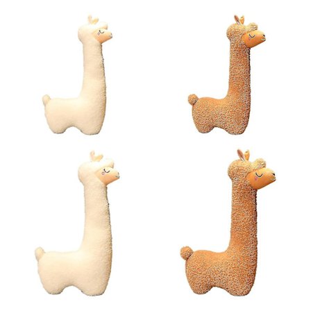 Sööt Alpakan Pehmolelu | Pehmeä Eläimen Tyyny Pehmeä Karvainen Kamelin Tyyny -75cm