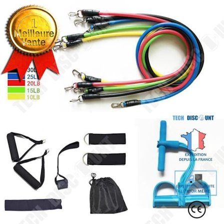 Accessoarer Träning - TD - 11-delat Set - Motståndsband - TPE - Unisex