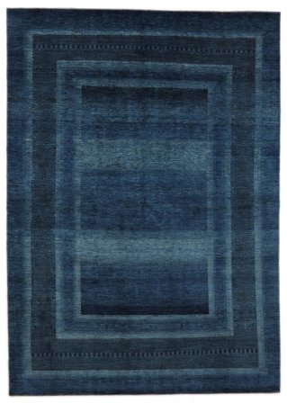 Hand Knotted Persian Loribaft Fine Persia Rug 228X320 Black/Dark Blue