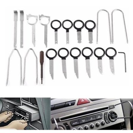 [LCS] 20 stk Bilradio Audio Stereo CD-spiller Fjerningsnøkkel Verktøysett