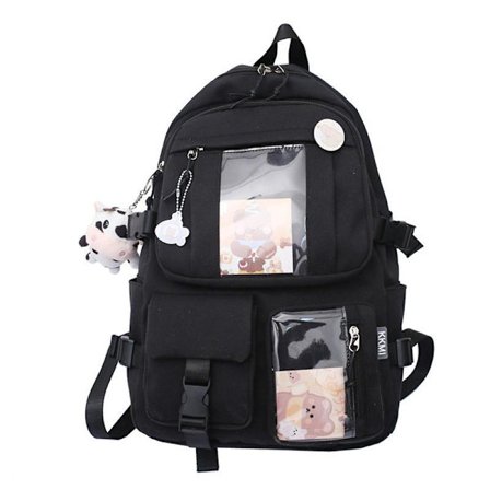 Backpack for Teenage Girls with Adjustable Shoulder Straps Large Capacity Smooth Zipper High School Student Bookbag
