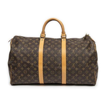 Louis Vuitton Vintage, Pre-owned Keepall 50 Bruin, unisex, Maat:ONE Size