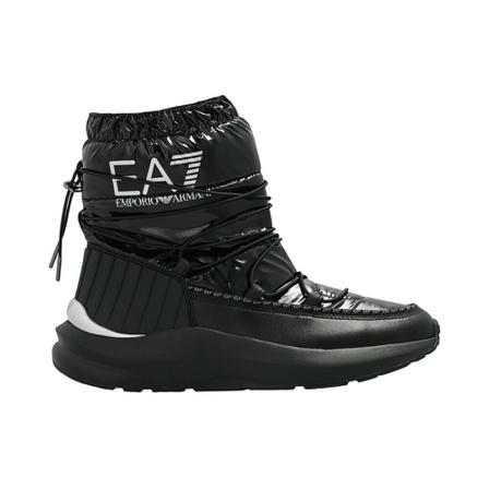 Emporio Armani Ea7, Snow boots with logo Zwart, Heren, Maat:38 EU,print