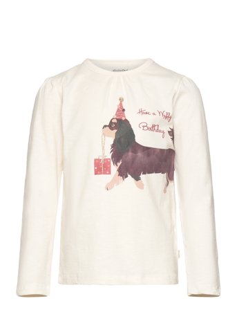 T-Shirt Ls Tops T-shirts Long-sleeved T-shirts White Minymo