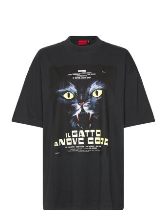 Dargex Tops T-shirts & Tops Short-sleeved Black HUGO