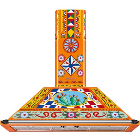 Smeg Veggmontert vifte Dolce & Gabbana Divina Cucina KT90DGC 90 cm