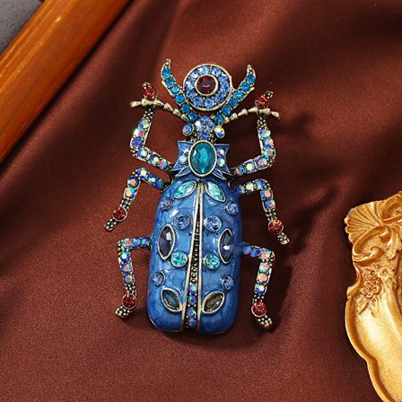 Vintage Imitation Enamel Bille Broche Smykke Egnet til Bryllup Banket Fest