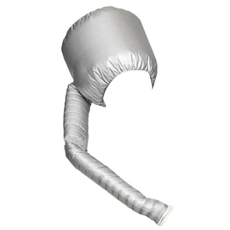 Hårtørrerhætte med længere forlænget slange til hårstyling og krølning