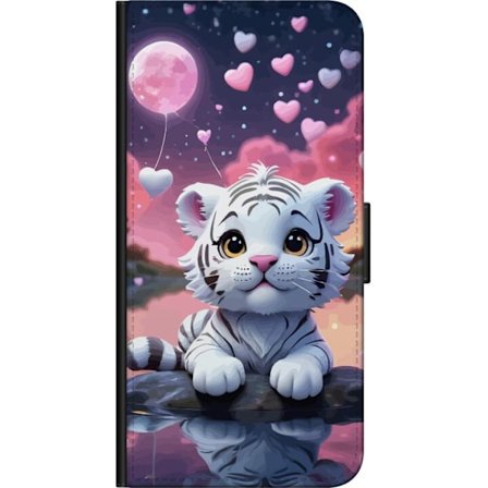 Kompatibel Tegnebogsetui til Samsung Galaxy Note 10 Lite Tigerunge rosa