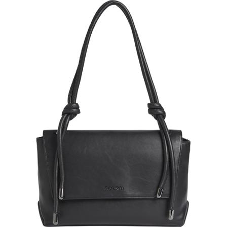 Calvin Klein, Shoulder bag roped Zwart, Dames, Maat:ONE Size,Polyurethaan