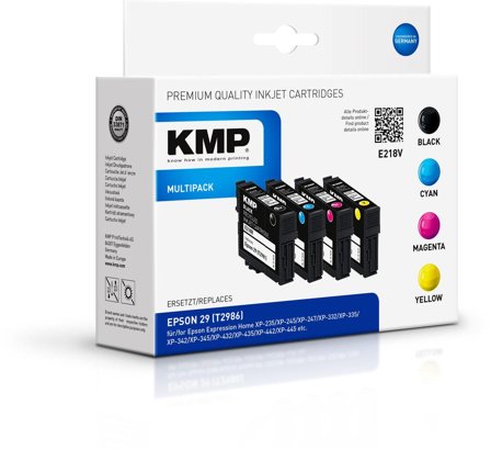 KMP E218V Multipack BK/C/M/Y compatible with Epson T 2986