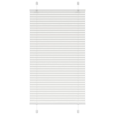 Plisserad persienn vit 70x100 cm tyg bredd 69,4 cm polyester