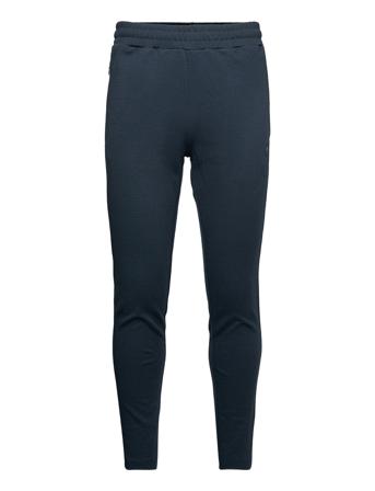 Teak Sweat Track Pant - Gots/Vegan Sweatpants Hyggebukser Blå Knowledge Cotton Apparel