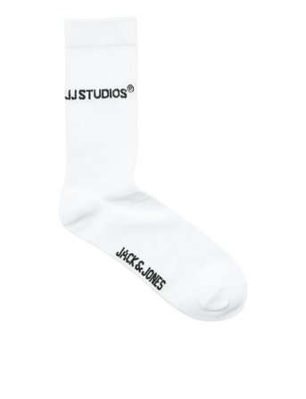 Jack & Jones Jacsoho Tennis Socks 3 Pack Jnr - White - 33-37