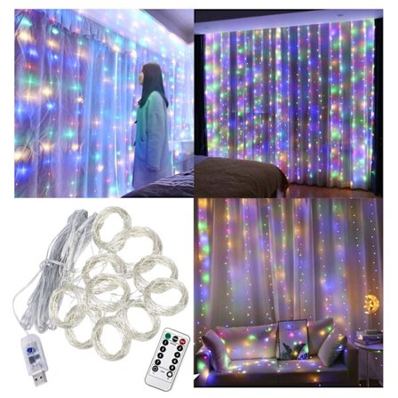 LED-verho USB-valosarja kaukosäätimellä 3M Monivärinen monivärinen