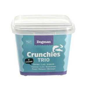 Dogman Crunchies Fisk trio, 75g
