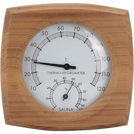 Termometer / hygrometer, innendørs tre 2-i-1 for badstue Badstue termo-hygrometer termometer